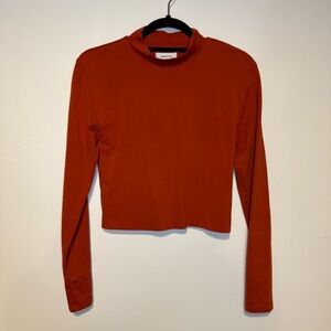Babaton Rust Red Long Sleeve Tee